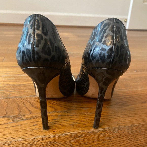 Manolo Blahnik leopard print heels - black - 37 - Picture 2 of 4